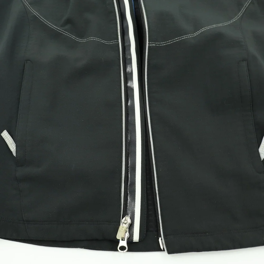 Nike Sphere Pro Womens Black‎ Blue Full Zip Running Vest H40307QVE Medium